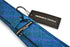 blue and purple check pattern tie in 100% cotton